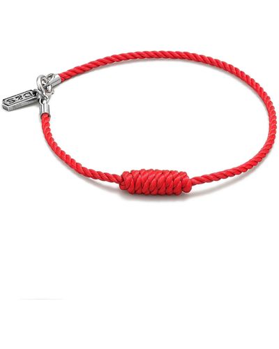 Degs & Sal Knotted Rope Bracelet - Red