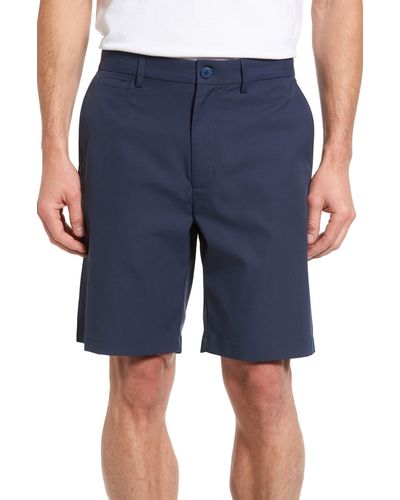 Nordstrom Flat Front Performance Shorts - Blue