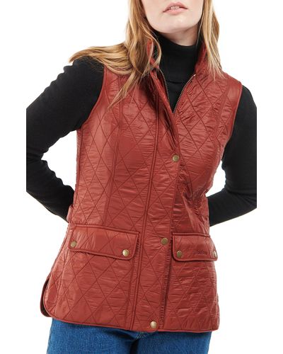 Barbour Wray Fleece Lined Vest - Red
