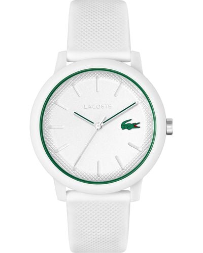 Lacoste 12.12 Silicone Strap Watch - Gray