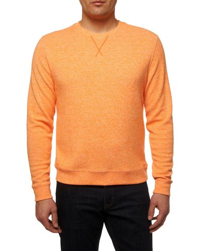 Robert Graham Bassi Marled Double Knit Sweatshirt - Orange