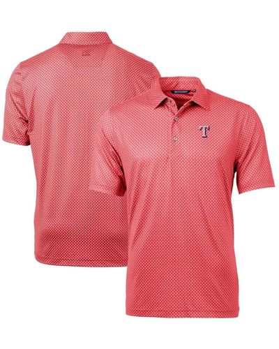 Cutter & Buck Texas Rangers Pike Banner Print Polo At Nordstrom - Red