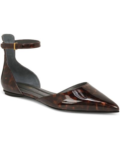 Franco Sarto Racer Ankle Strap D'orsay Pointed Toe Flat - Multicolor