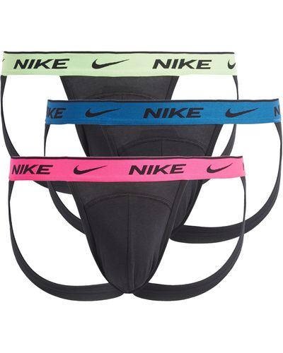 Nike 3-pack Dri-fit Essential Stretch Cotton Jockstraps - Multicolor