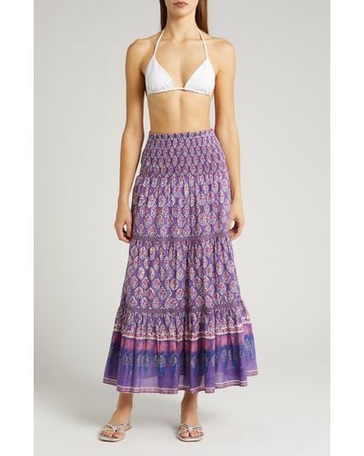 Alicia Bell Mandy Cover-up Maxi Skirt - Purple