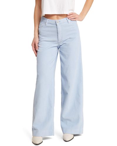 DL1961 Zoie Relaxed Wide Leg Corduroy Jeans - Blue