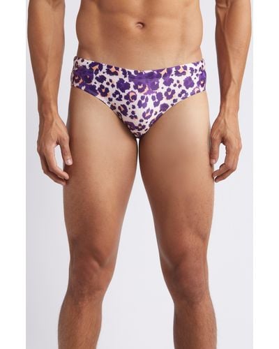Boardies Cheetah Swim Briefs - Purple