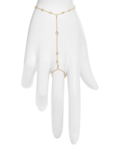 VIDAKUSH Rain Drop Station Hand Chain - White