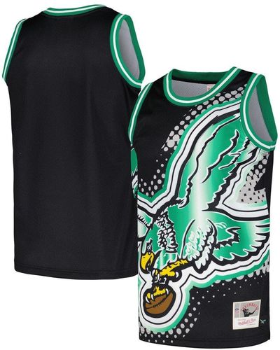 Men's Mitchell & Ness Black Philadelphia Eagles Big Face 7.0 Fashion Tank Top Size: Small