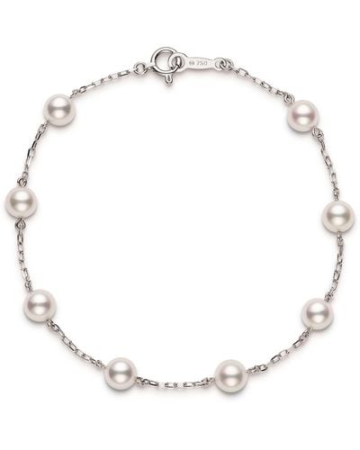 Mikimoto Akoya Cultured Pearl Station Bracelet - White