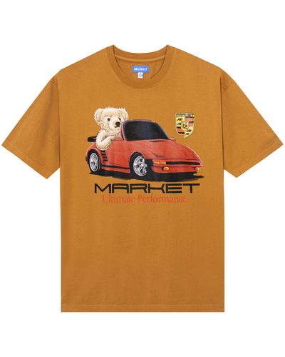 Market Ultimate Performance Bear Graphic T-shirt - Orange