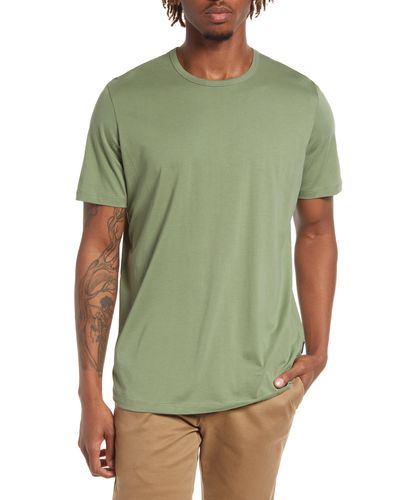LIVE LIVE Crewneck Pima Cotton T-shirt - Green