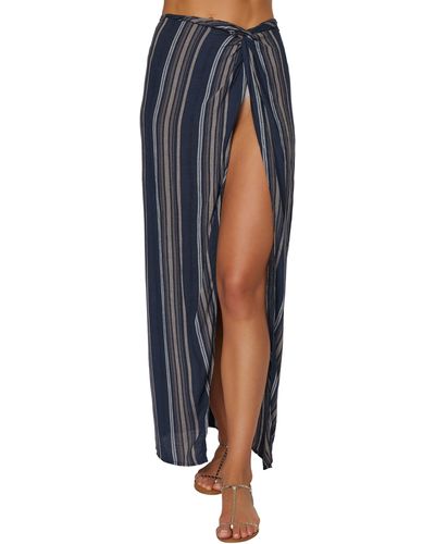 O'neill Sportswear Hanalei Stripe Cover-up Skirt - Blue