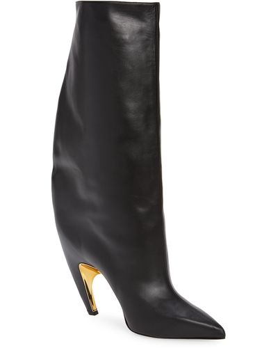 Alexander McQueen Iconic Armadillo Knee High Boot - Black