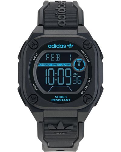 adidas City Tech Two Resin Strap Watch - Gray