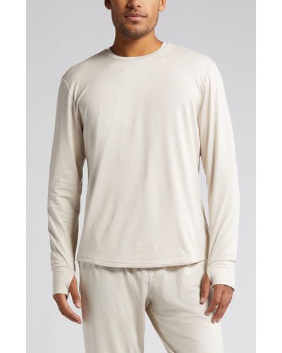 Zella Restore Soft Performance Long Sleeve T-shirt - White