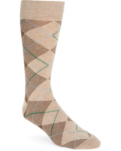 Nordstrom Argyle Dress Socks - Brown