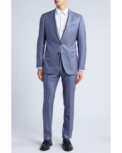 Emporio Armani G-line Wool Suit - Blue