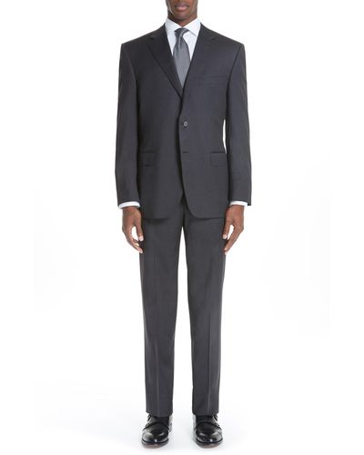 Canali Classic Fit Wool Suit - Black