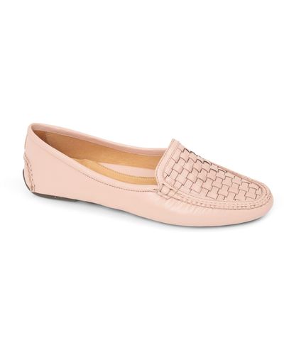 Patricia Green Kelly Woven Driving Loafer - Pink