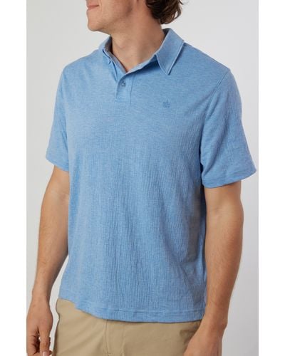 Rainforest Dockside Solid Performance Polo - Blue