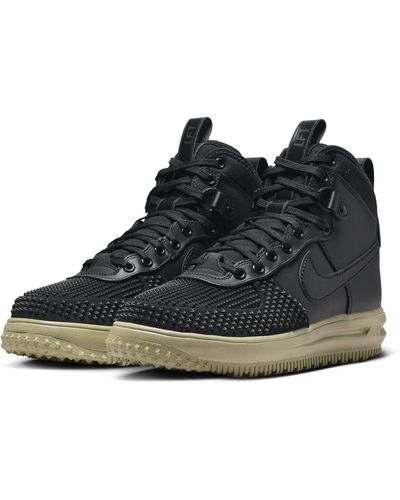 Nike Lunar Force 1 Lace-up Boot - Black