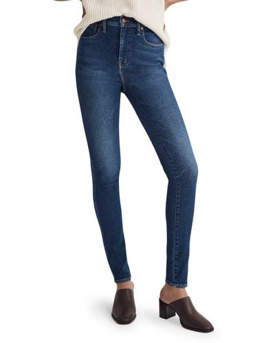 Madewell 10" High Rise Skinny Jeans - Blue
