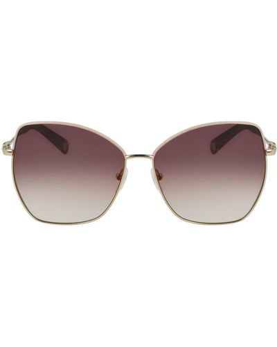 Longchamp Amazone 60mm Gradient Butterfly Sunglasses - Brown