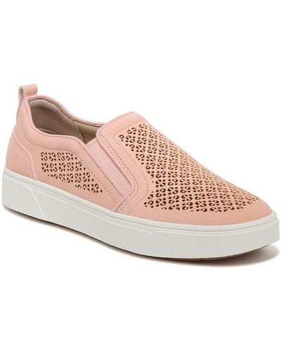 Vionic Kimmie Perforated Suede Slip-on Sneaker - Pink