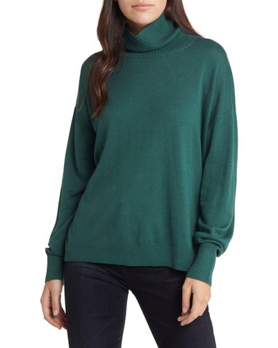 Treasure & Bond Turtleneck Sweater - Green