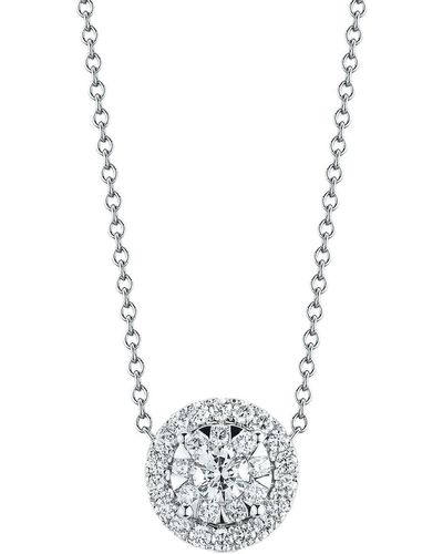Kwiat Sunburst Diamond Pendant Necklace - White