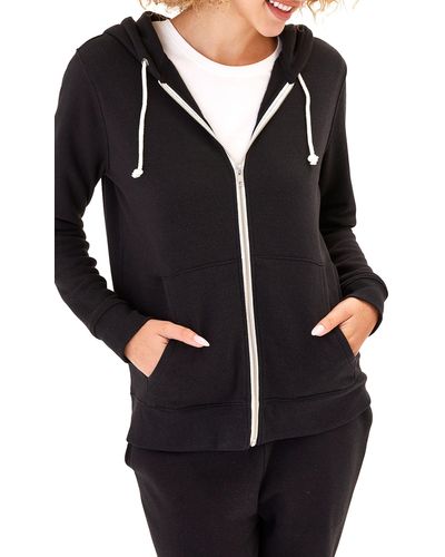 Threads For Thought Full Zip Hoodie - Black