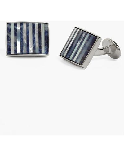 David Donahue Mother-of-pearl & Sodalite Cuff Links - Blue