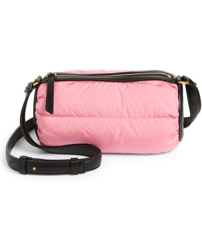 Keoni Small Down Crossbody Bag in Pink - Moncler