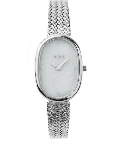 Breda Jane Mesh Strap Watch - Gray