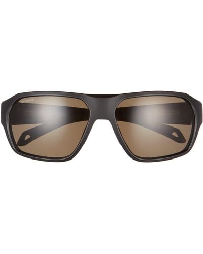 Smith Deckboss 63mm Chromapoptm Polarized Oversize Rectangle Sunglasses - Multicolor