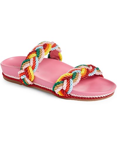 Yosi Samra Michelle Double Strap Slide Sandal - Pink