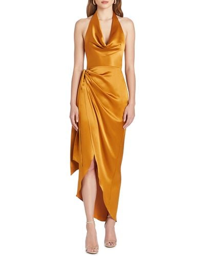 Amanda Uprichard Martine Silk Gown - Orange