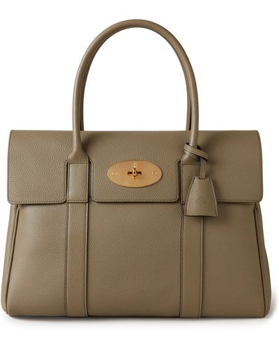 Mulberry Bayswater Pebbled Leather Satchel - Brown