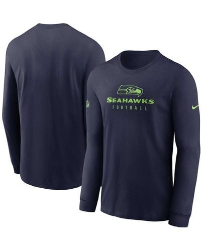 Nike Men's Royal Los Angeles Rams Sideline Tonal Logo Performance Player  Long Sleeve T-shirt