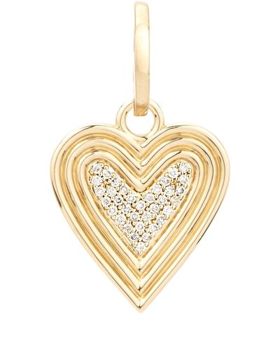 Adina Reyter Make Your Move Diamond Heart Pendant - Metallic