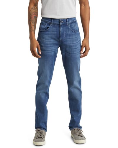 7 For All Mankind Slimmy Luxe Performance Plus Slim Fit Tapered Jeans - Blue
