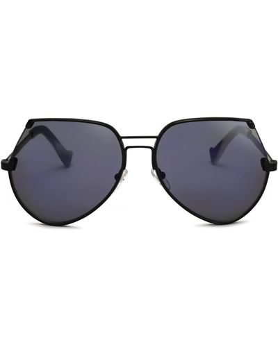 Grey Ant Embassy 60mm Aviator Sunglasses - Blue