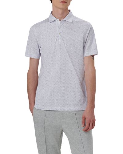Bugatchi Victor Ooohcotton® Floral Polo - Gray
