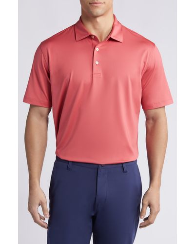 Peter Millar Solid Jersey Performance Polo - Pink