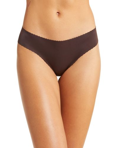 Nude Barre Seamless Thong - Brown