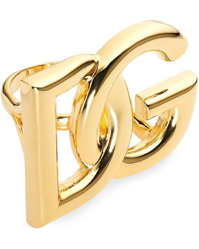 Dolce & Gabbana Logo Ring - Metallic