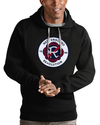 Antigua New England Revolution Victory Pullover Hoodie At Nordstrom - Black