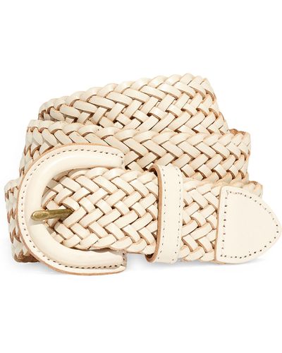 Madewell Woven Leather Belt - Natural
