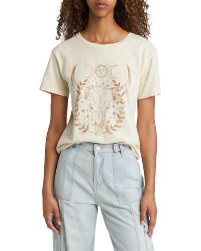 GOLDEN HOUR Cotton Graphic T-shirt - White